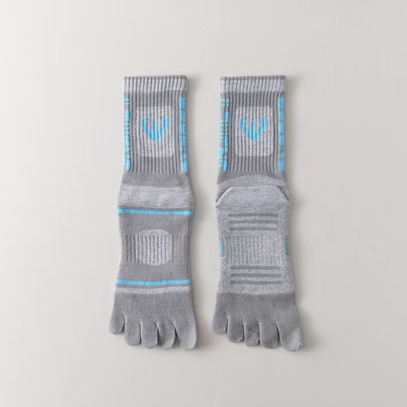 Unisex Five-Finger Athletic Crew Socks reference image